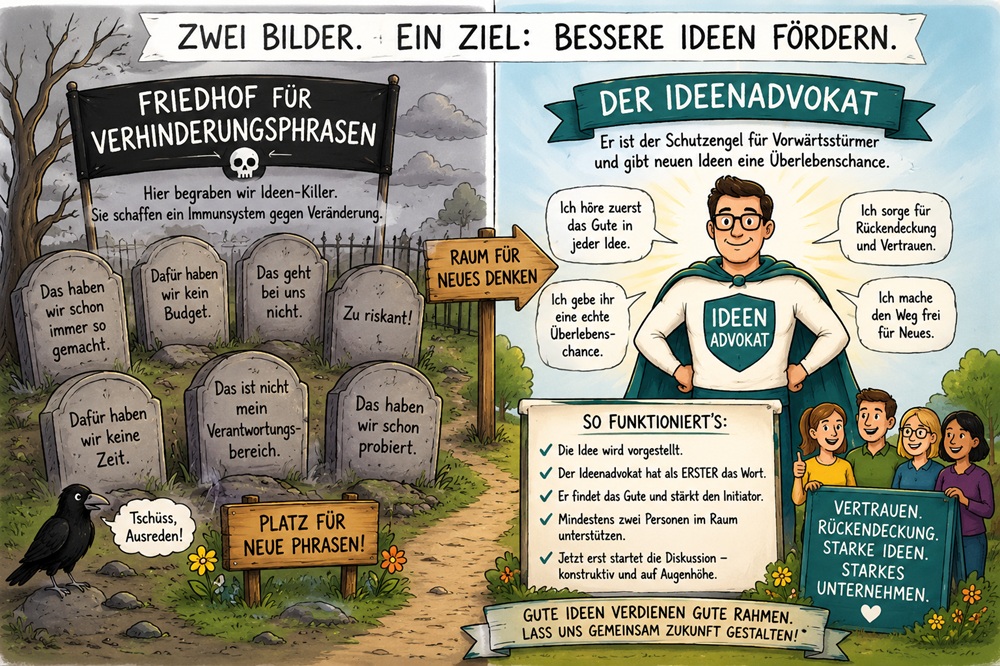 Neue Narrative Friedhof und Ideenadvokat